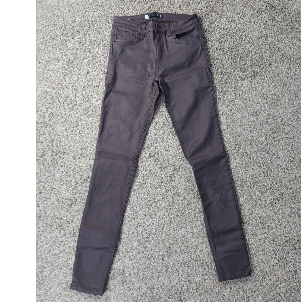 KUT from the Kloth Pants Womens 4 Brown Snakeskin Skinny KP008MI1 Animal Print
